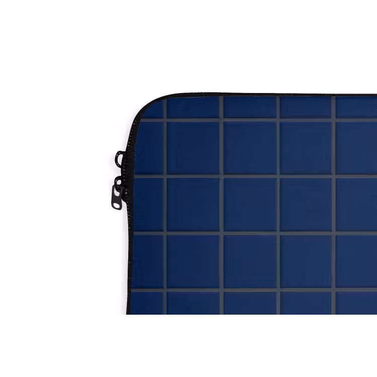 Laptophoes - Tegel - Patroon - Blauw — 6