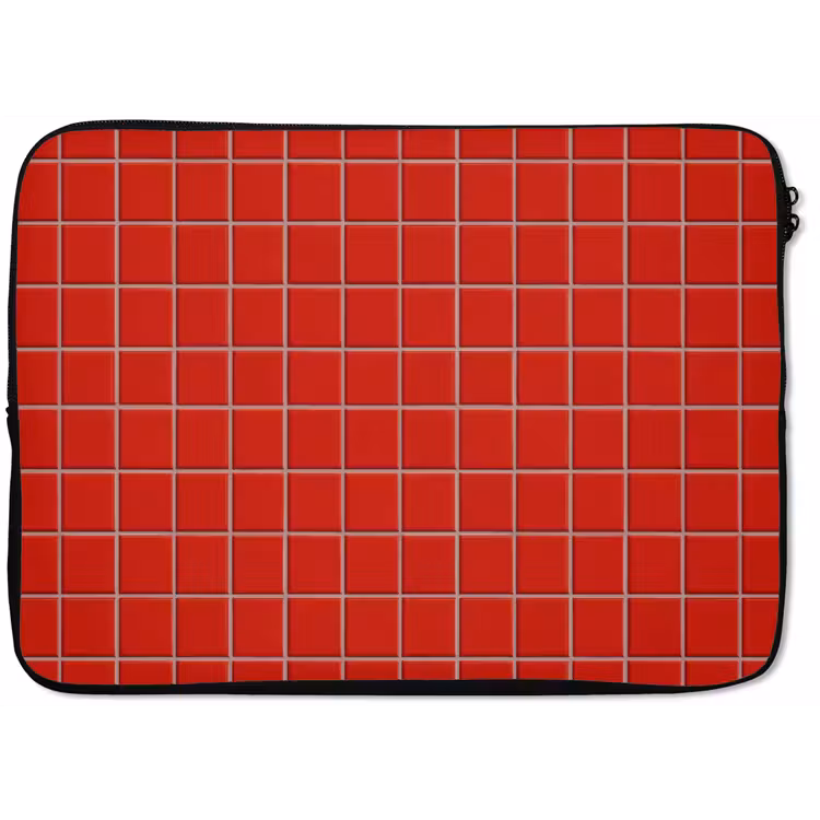 Laptophoes - Tegel - Patroon - Kersen - Rood — 1