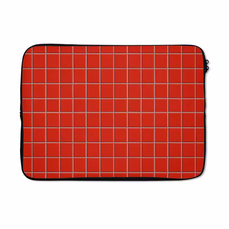 Laptophoes - Tegel - Patroon - Kersen - Rood — 5