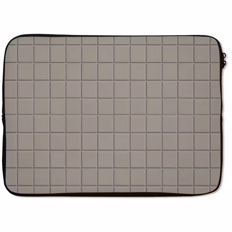 Laptophoes - Tegel - Patroon Kiezel - Grijs — 1