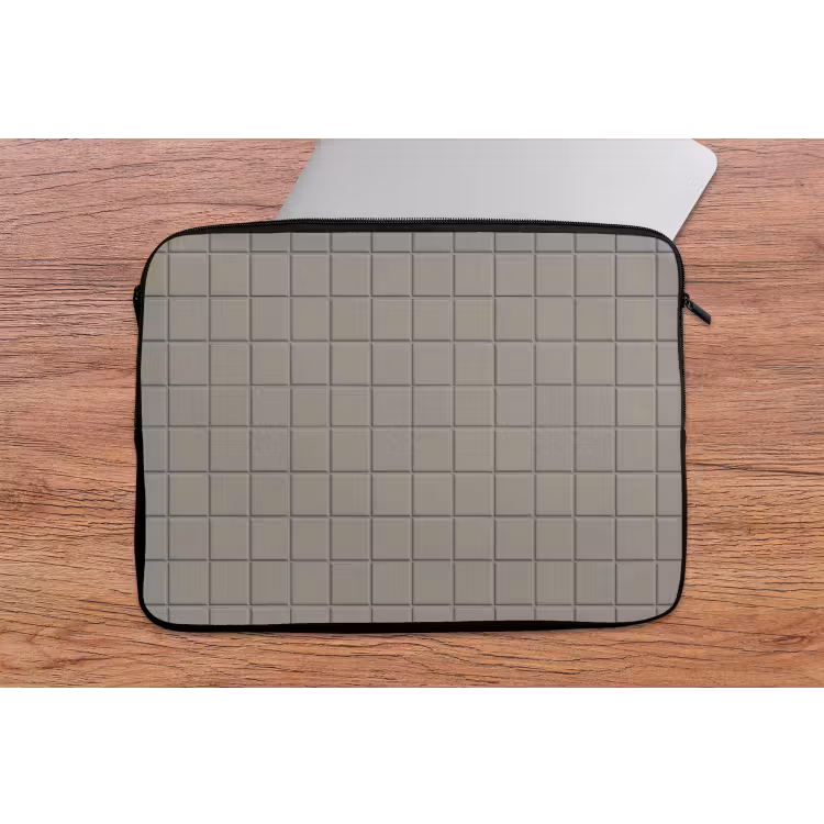 Laptophoes - Tegel - Patroon Kiezel - Grijs — 2