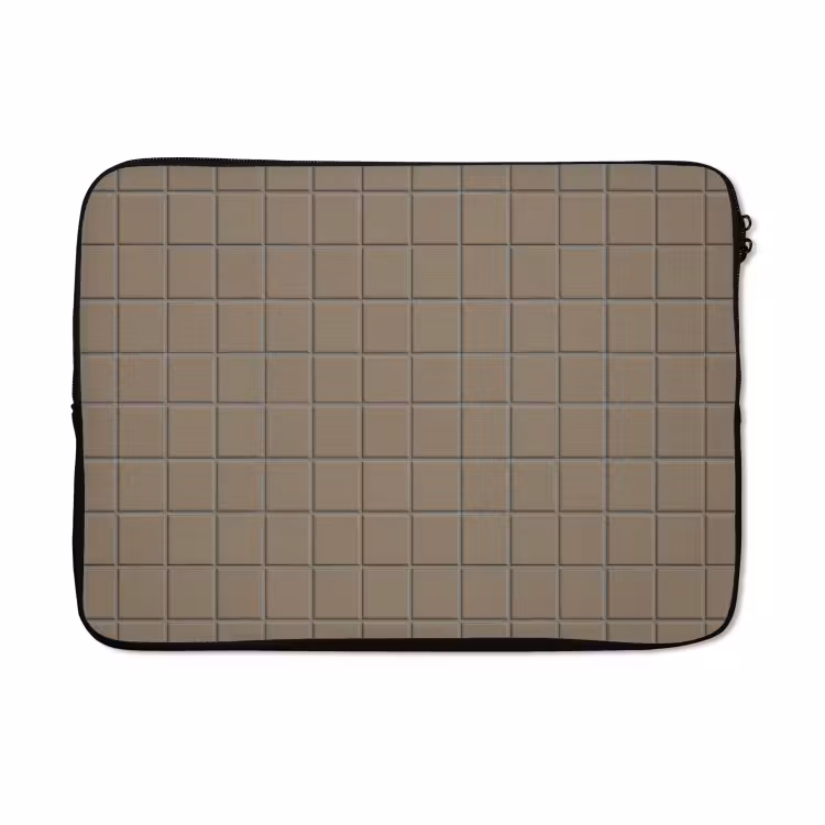 Laptophoes - Tegel - Patroon - Taupe — 5