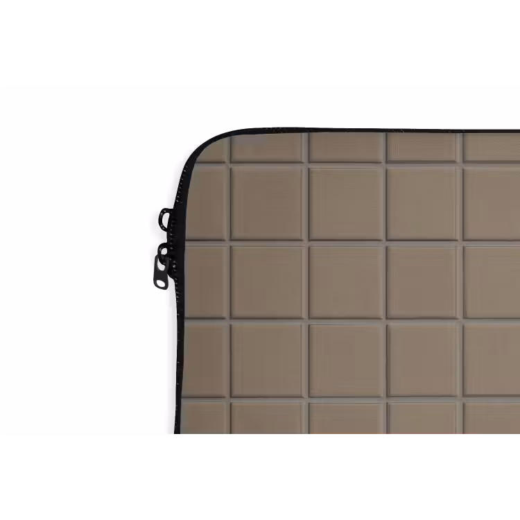 Laptophoes - Tegel - Patroon - Taupe — 6