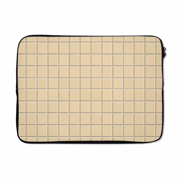 Laptophoes - Tegels - Patroon - Crème — 5