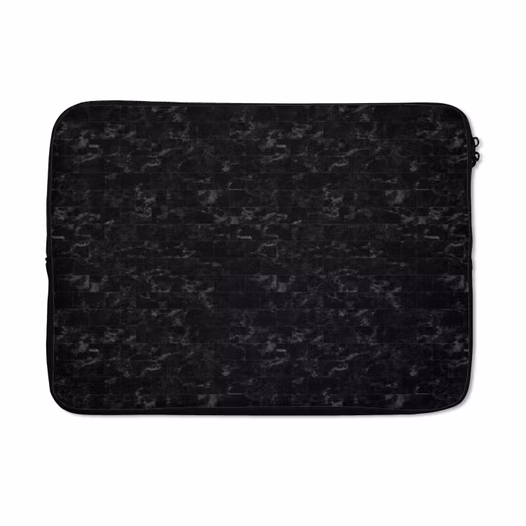 Laptophoes - Tegels - Patroon - Marmer - Zwart — 5