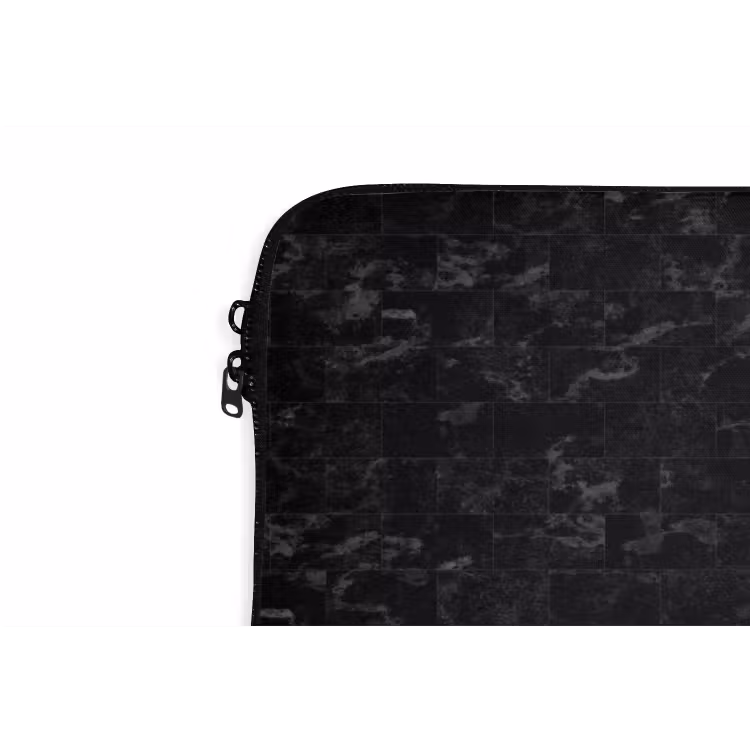 Laptophoes - Tegels - Patroon - Marmer - Zwart — 6