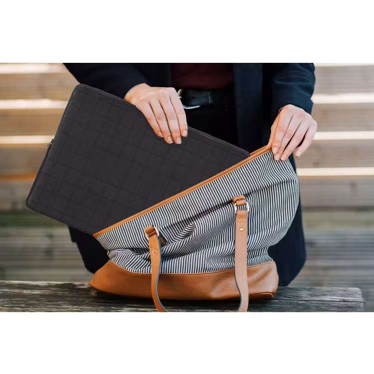 Laptophoes - Tegels - Patroon - Mat - Zwart — 4