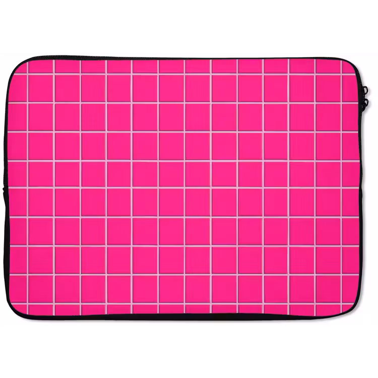 Laptophoes - Tegels - Vierkant - Fuchsia — 1