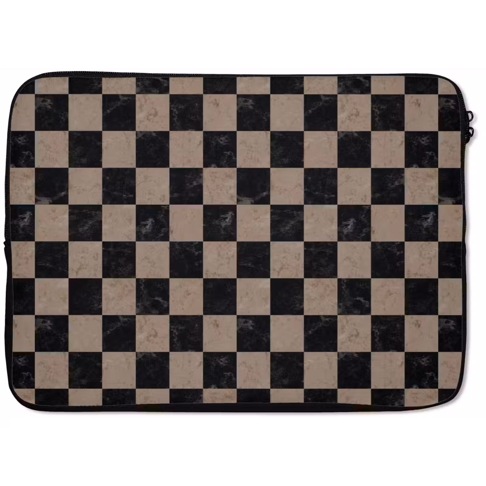 Laptophoes - Patroon - Dambord - Marmer — 1