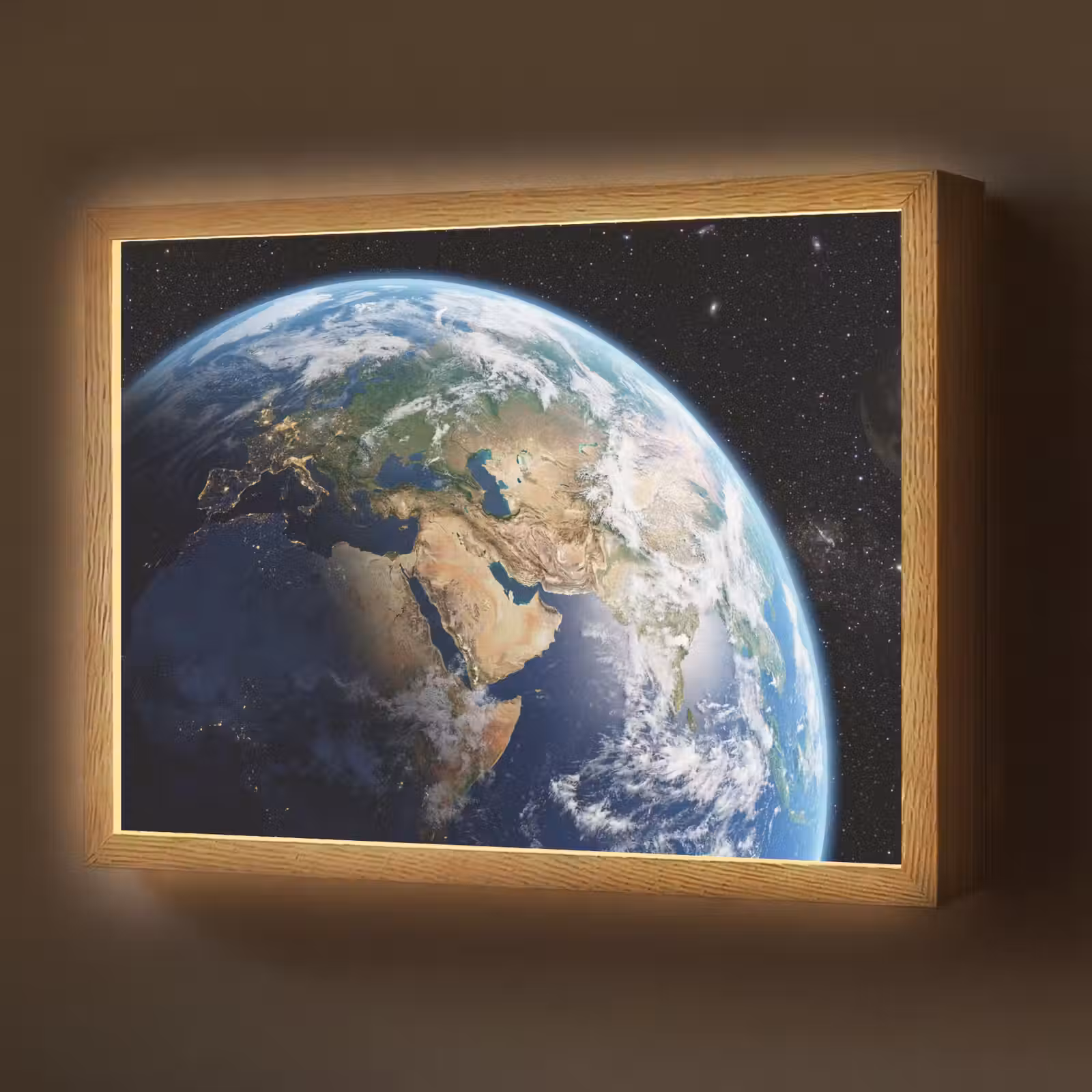 Lightbox - Wandlamp - Aarde - Ruimte - Blauw - Groen — 1