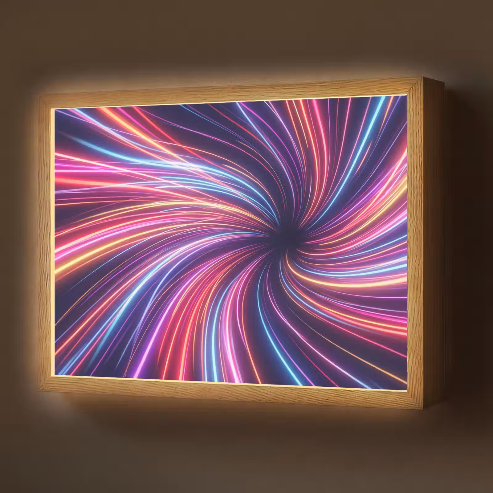 Lightbox - Wandlamp - Abstract - Swirl - Futuristic - Neon — 1