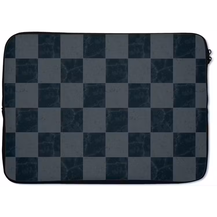 Laptophoes - Marmer - Patroon - Antraciet — 1
