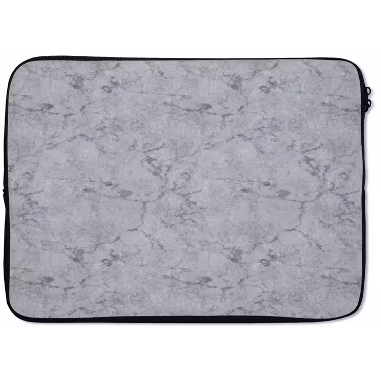Laptophoes - Marmerplaat - Patroon - Grijs — 1