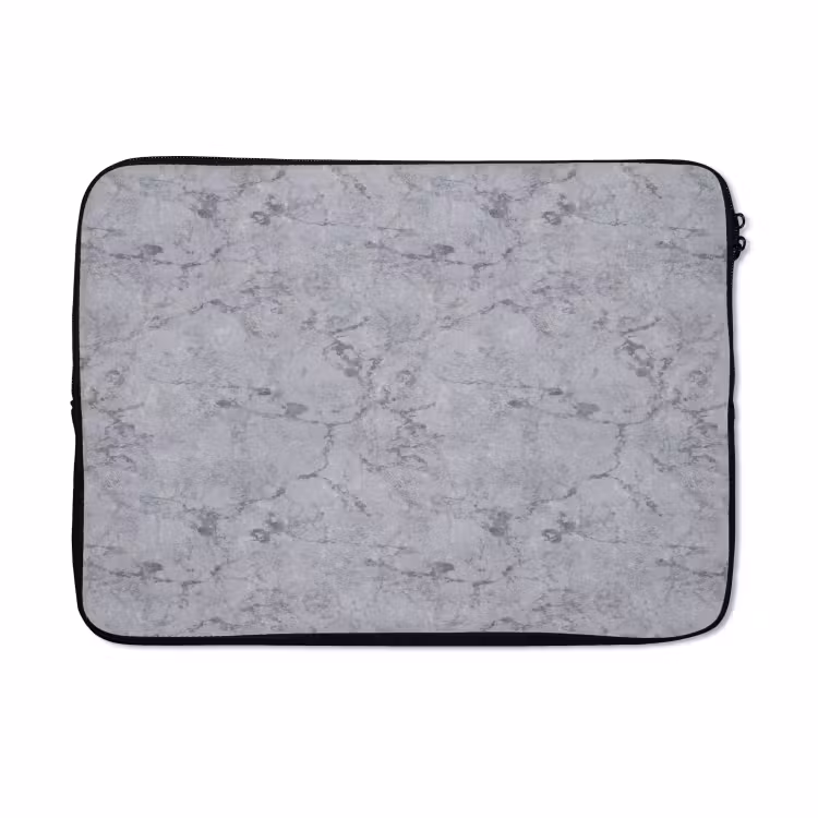 Laptophoes - Marmerplaat - Patroon - Grijs — 5