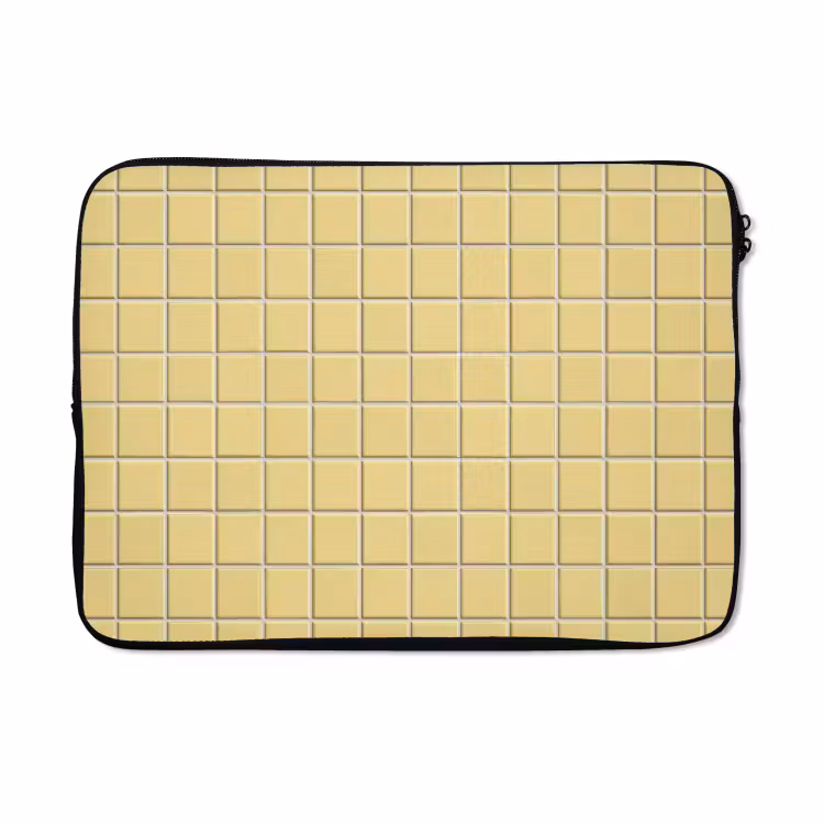 Laptophoes - Patroon - Tegels - Geel — 5