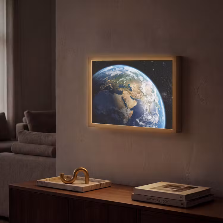 Lightbox - Wandlamp - Aarde - Ruimte - Blauw - Groen — 2