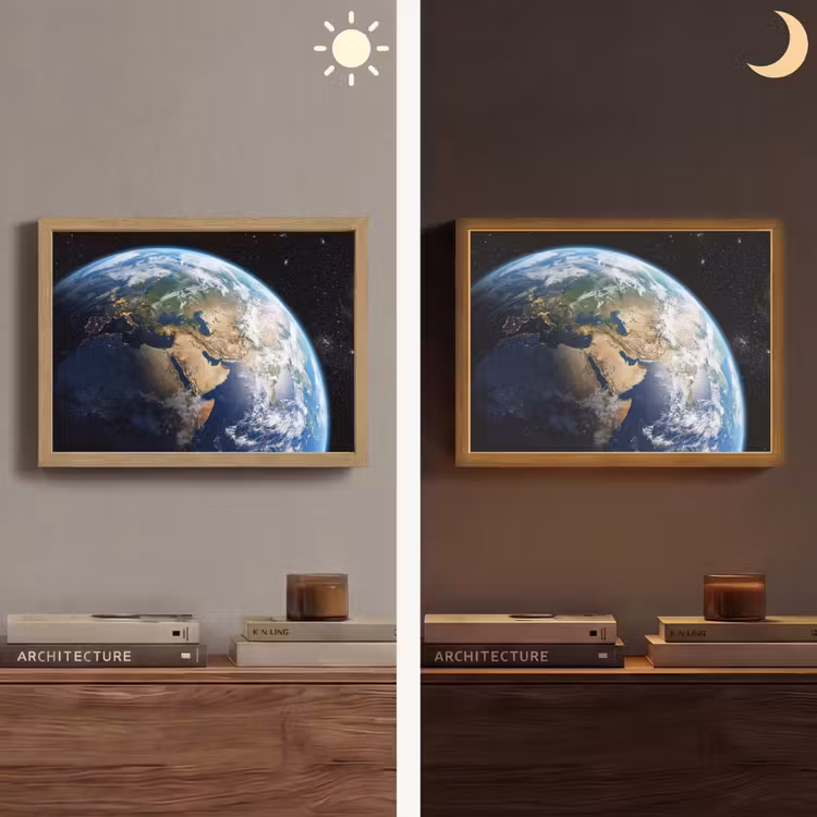 Lightbox - Wandlamp - Aarde - Ruimte - Blauw - Groen — 6