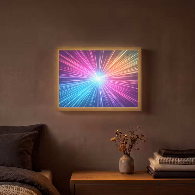 Lightbox - Wandlamp - Abstract - Light - Burst - Modern - Colorful — 3
