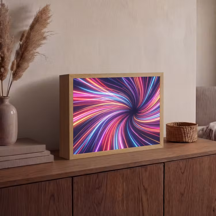 Lightbox - Wandlamp - Abstract - Swirl - Futuristic - Neon — 4