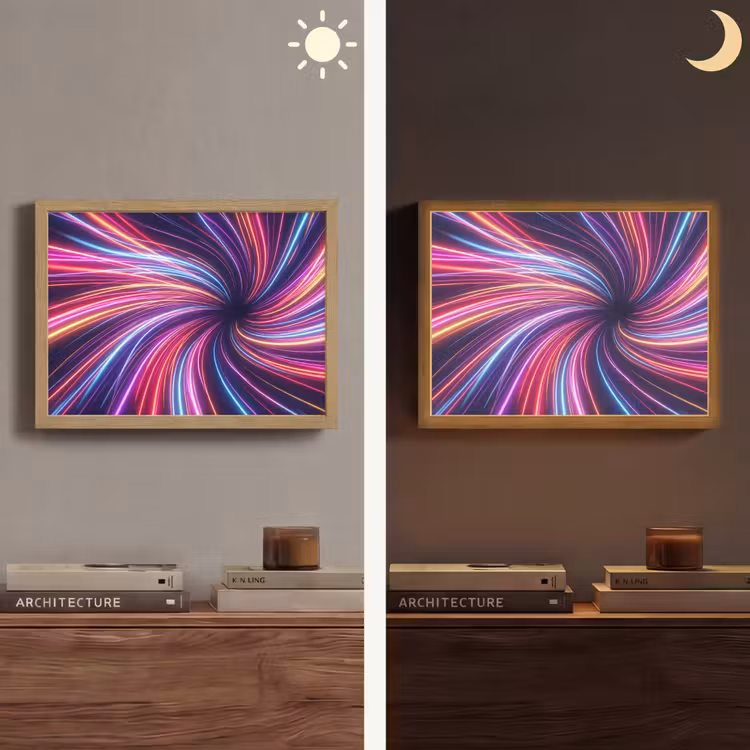 Lightbox - Wandlamp - Abstract - Swirl - Futuristic - Neon — 6