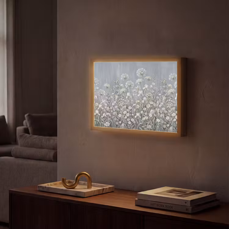 Lightbox - Wandlamp - Bloemen - Botanisch - Blauw — 2