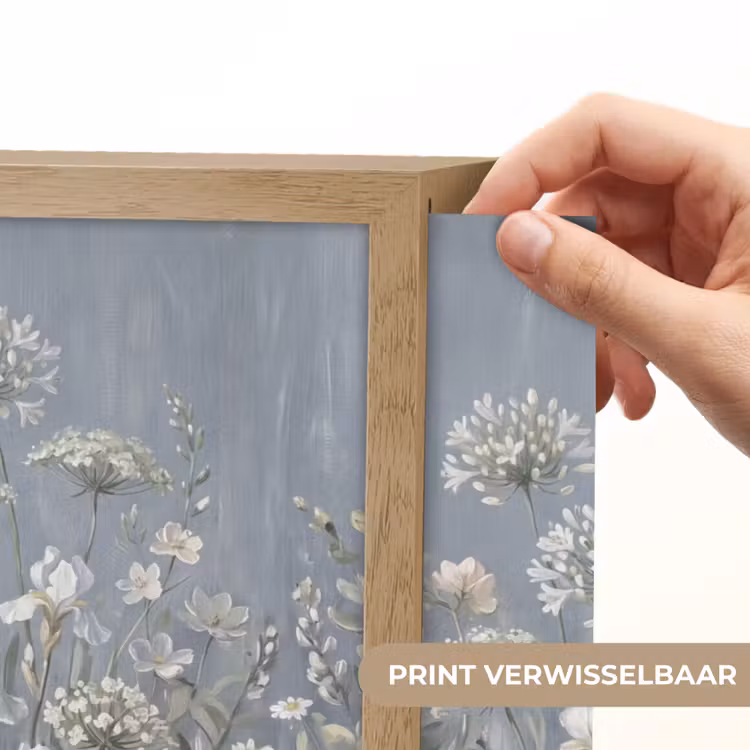 Lightbox - Wandlamp - Bloemen - Botanisch - Blauw — 5