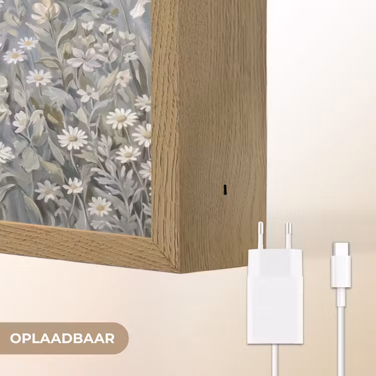Lightbox - Wandlamp - Bloemen - Botanisch - Blauw — 7