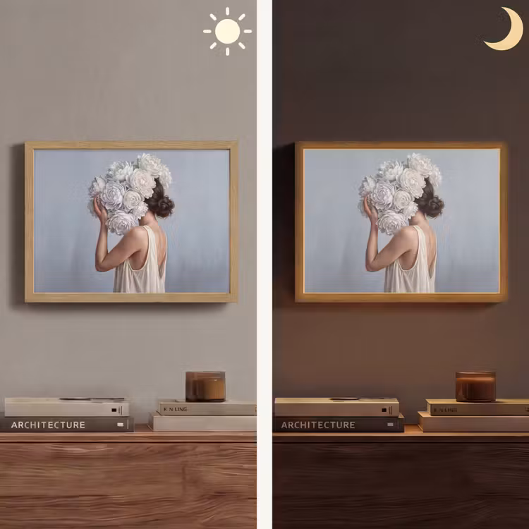 Lightbox - Wandlamp - Bloemen - Vrouw - Wit — 6
