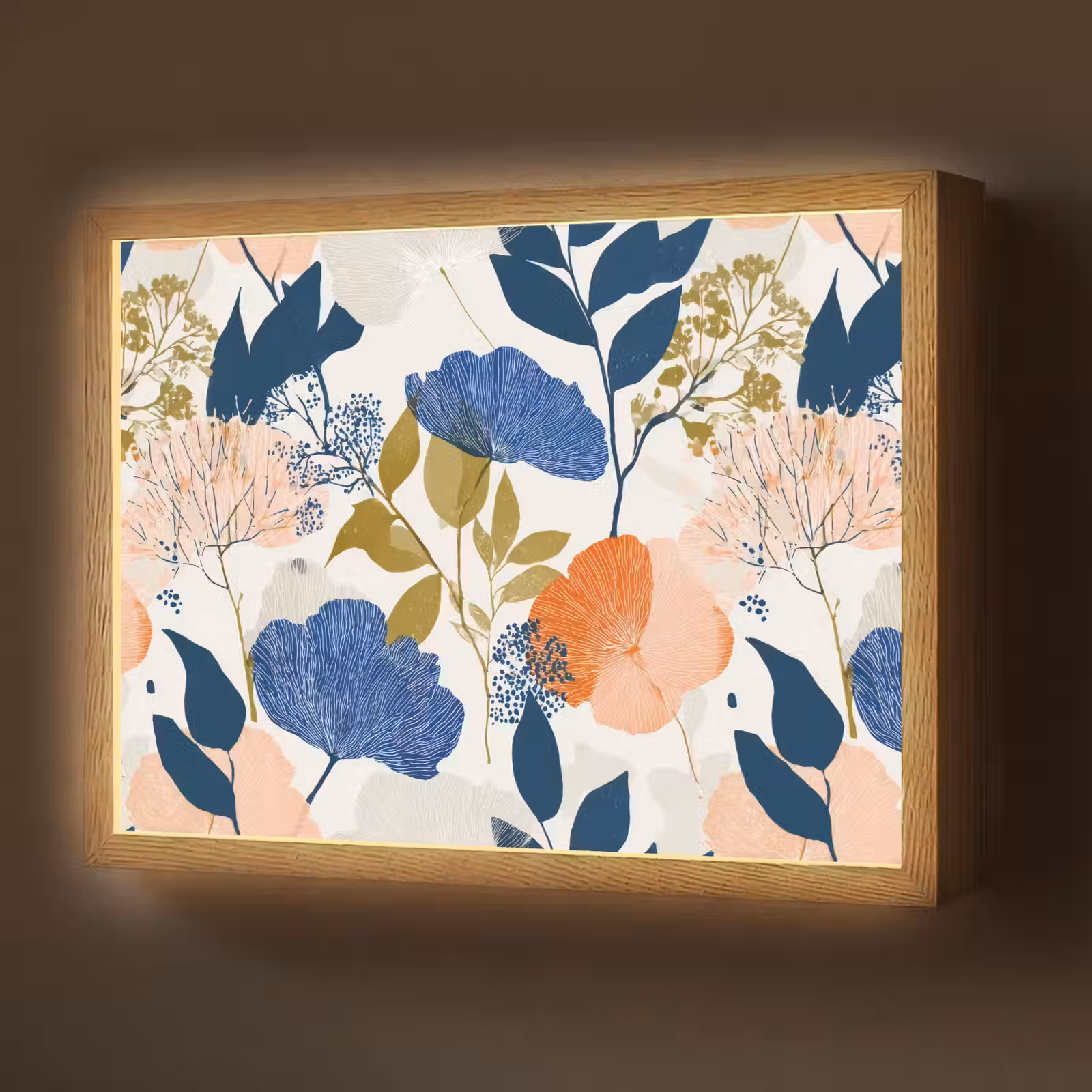 Lightbox - Wandlamp - Bloemen - Botanisch - Kleurrijk — 1