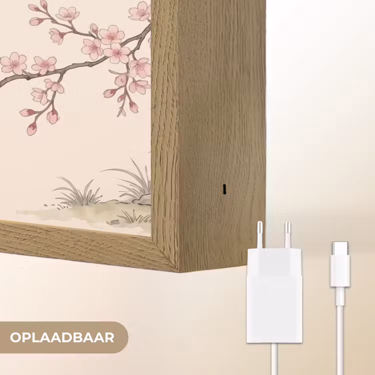 Lightbox - Wandlamp - Aziatisch - Kraanvogel - Beige — 7