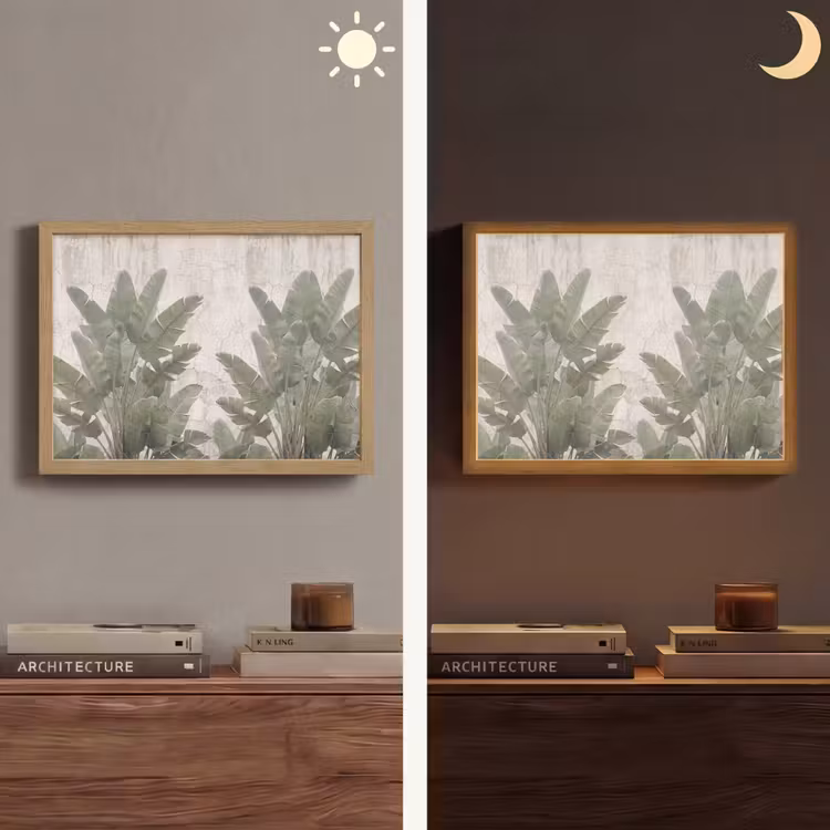 Lightbox - Wandlamp - Bananenbladeren - Beton - Groen — 6