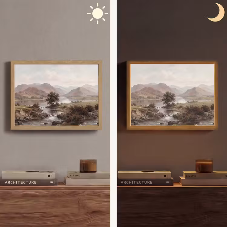 Lightbox - Wandlamp - Berglandschap - Meer - Bergen - Vallei - Klassiek — 6
