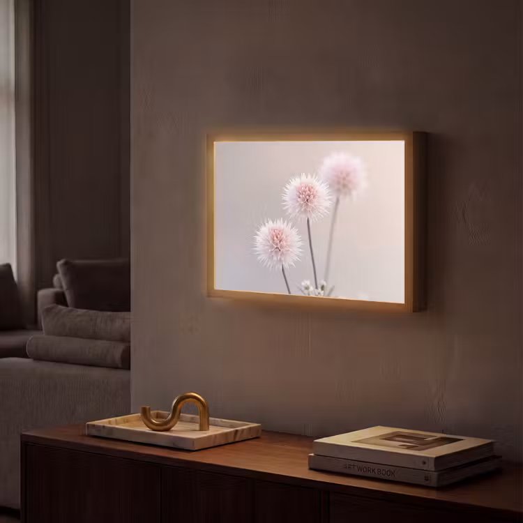 Lightbox - Wandlamp - Bloemen - Bollen - Roze — 2