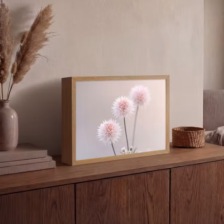 Lightbox - Wandlamp - Bloemen - Bollen - Roze — 4