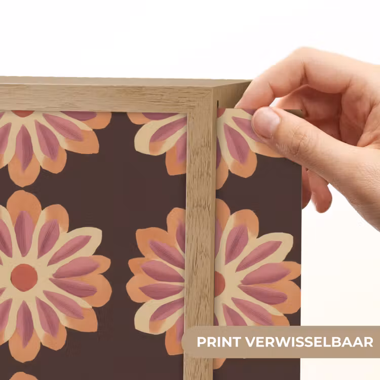 Lightbox - Wandlamp - Bloemen - Patroon - Bruin — 5