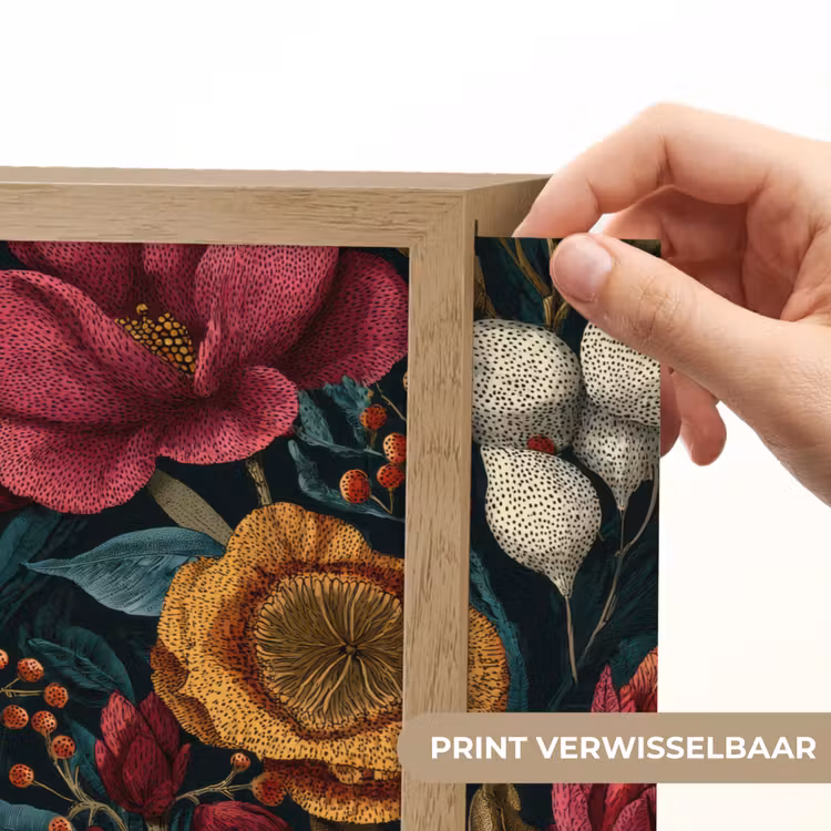Lightbox - Wandlamp - Bloemen - Patroon - Rood - Goud — 5