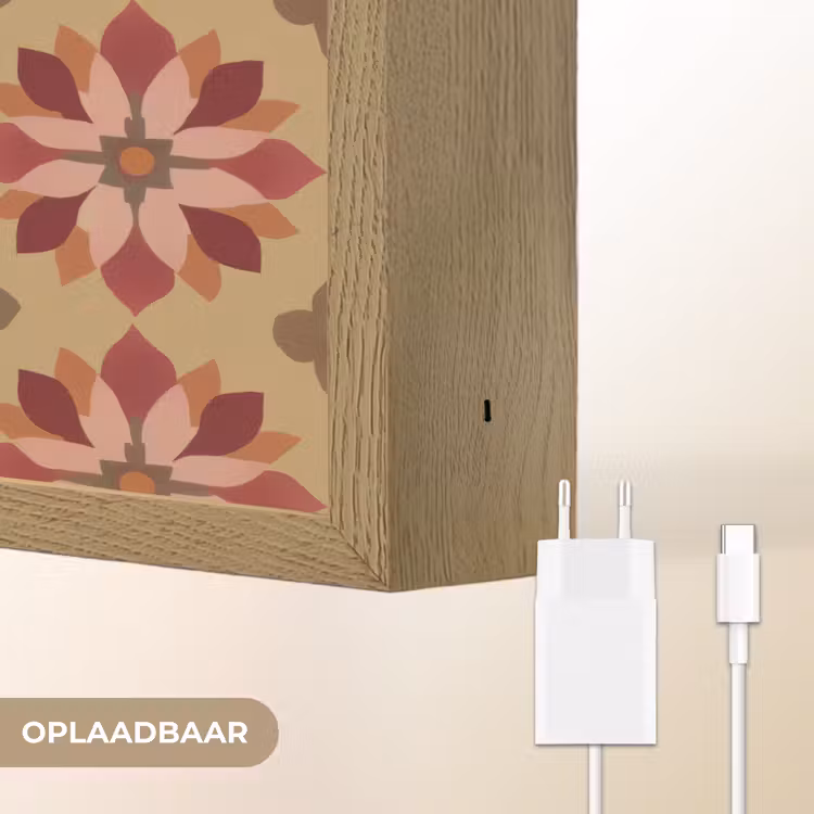 Lightbox - Wandlamp - Bloemen - Retro - Groen — 7