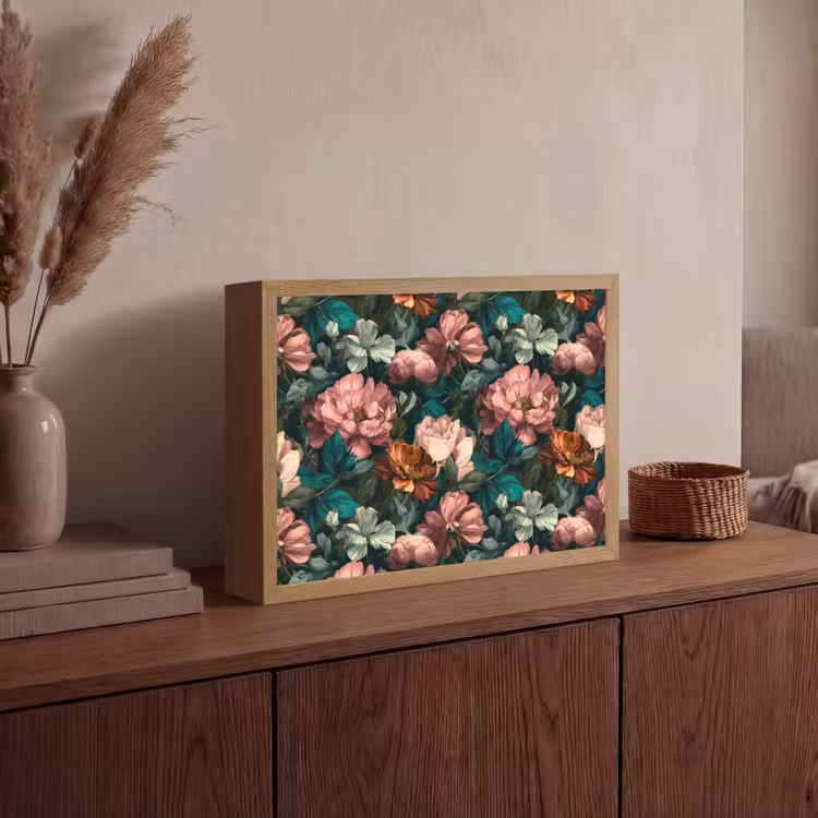 Lightbox - Wandlamp - Bloemen - Schilderachtig - Patroon - Roze — 4