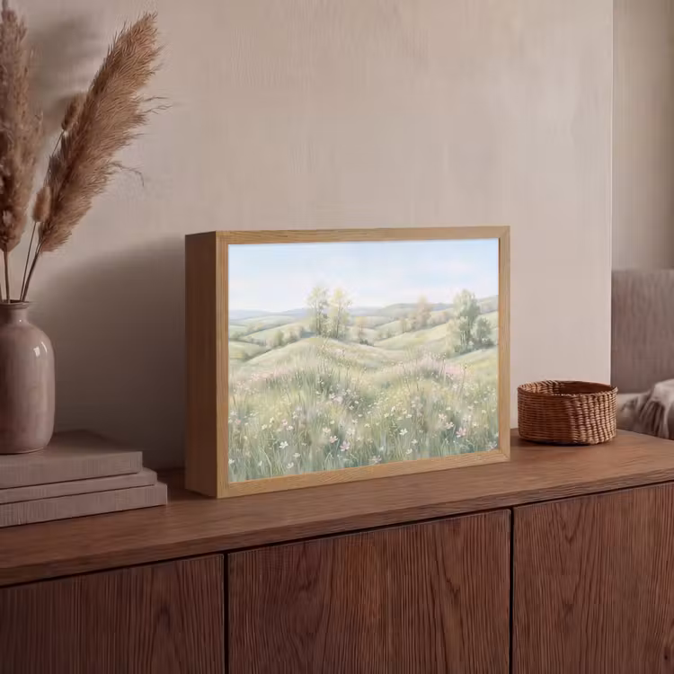 Lightbox - Wandlamp - Bloemen veld - Bloemen - Groen — 4