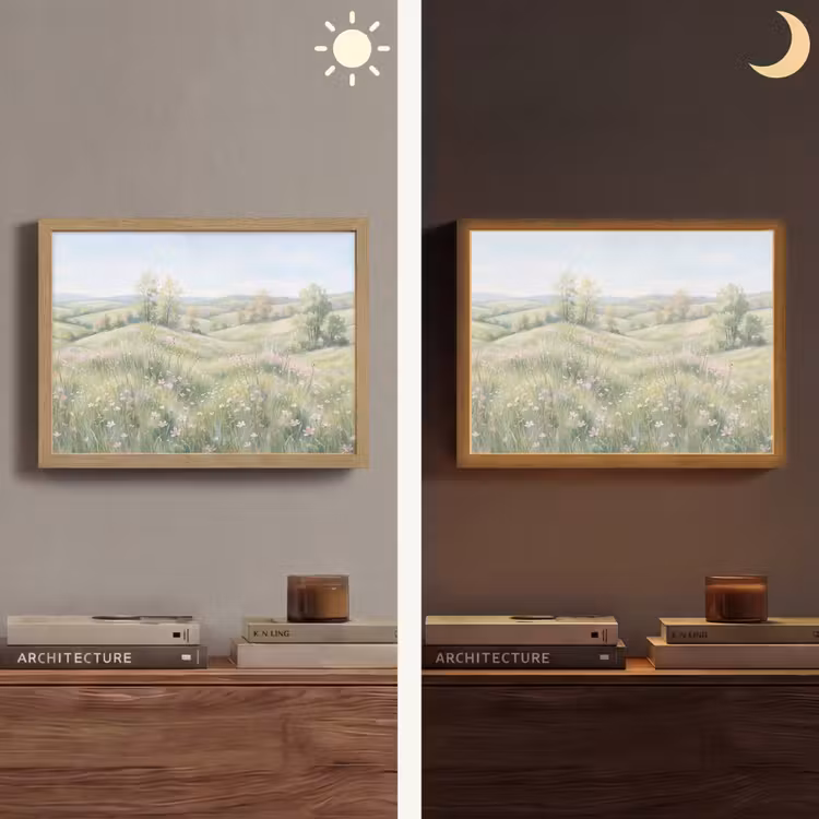 Lightbox - Wandlamp - Bloemen veld - Bloemen - Groen — 6