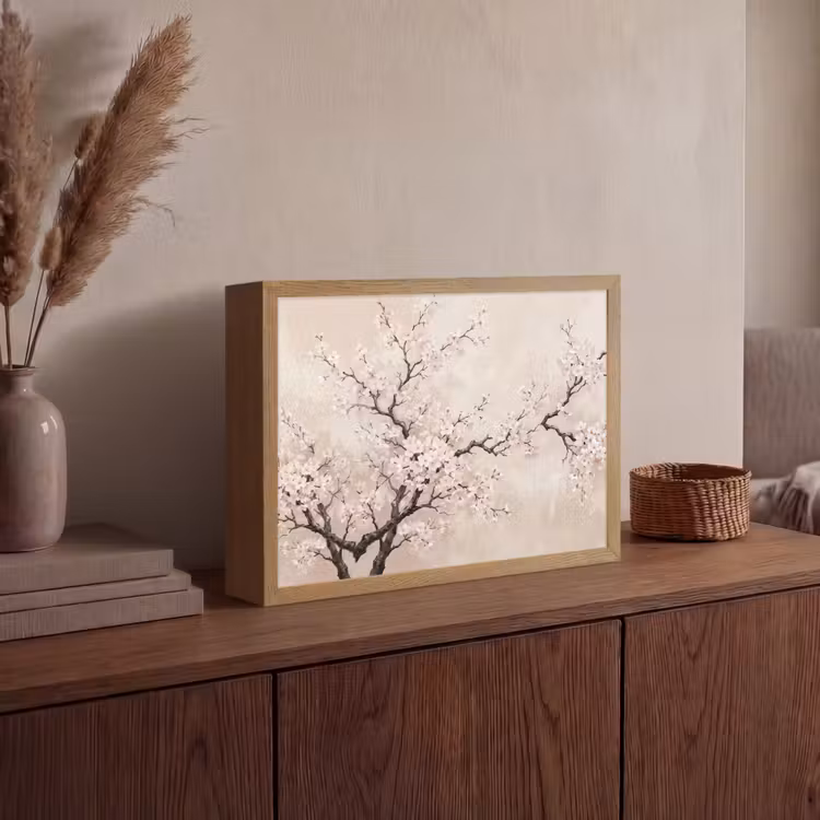 Lightbox - Wandlamp - Bloesem - Illustratie - Taupe — 4