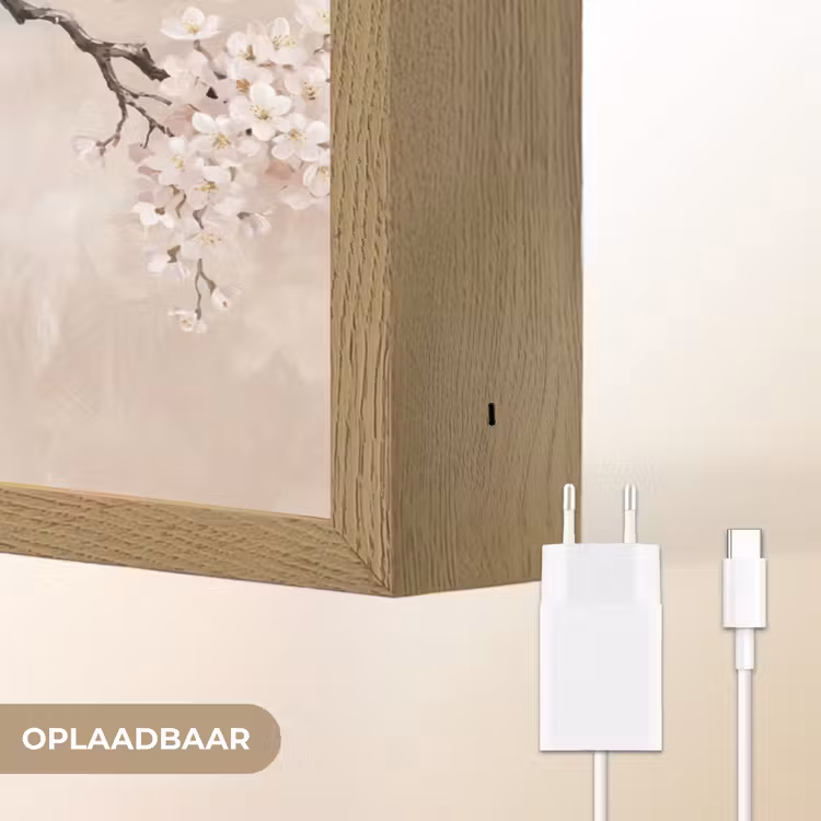 Lightbox - Wandlamp - Bloesem - Illustratie - Taupe — 7