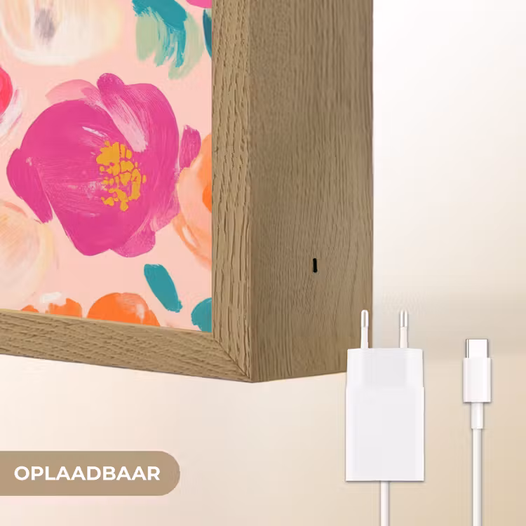 Lightbox - Wandlamp - Bloesems - Vrolijk - Kleurrijk — 7