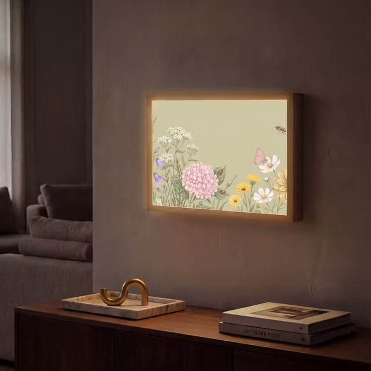 Lightbox - Wandlamp - Botanisch - Bloemen - Kleurrijk — 2