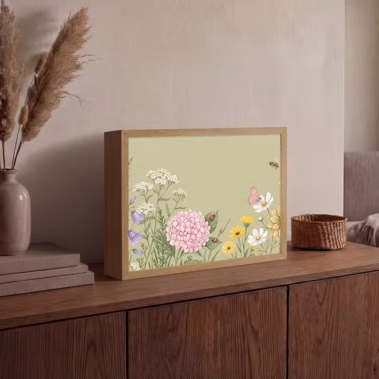 Lightbox - Wandlamp - Botanisch - Bloemen - Kleurrijk — 4