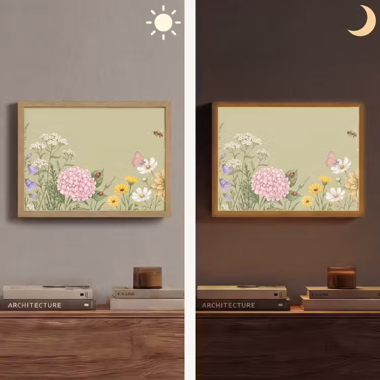 Lightbox - Wandlamp - Botanisch - Bloemen - Kleurrijk — 6