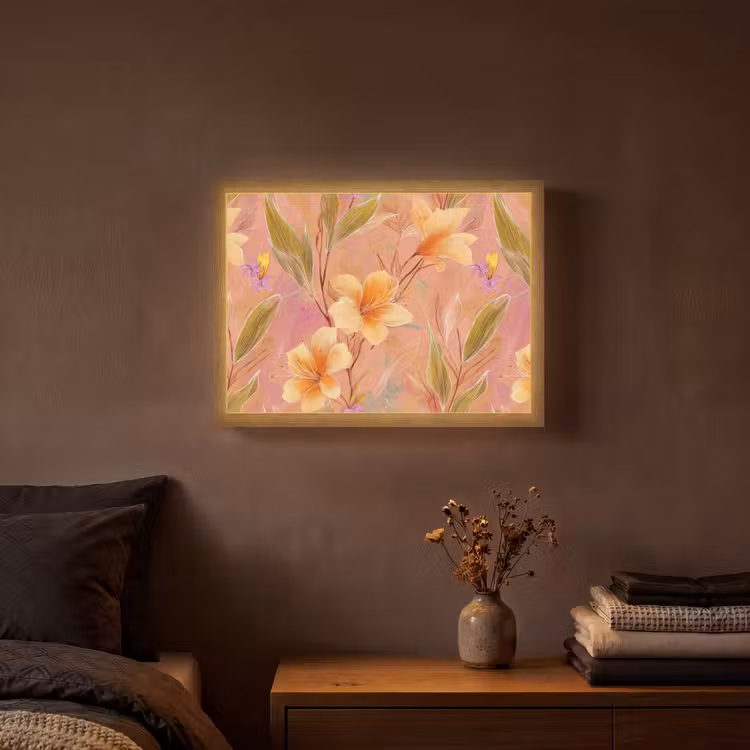 Lightbox - Wandlamp - Botanisch - Bloemen - Kleurrijk — 3