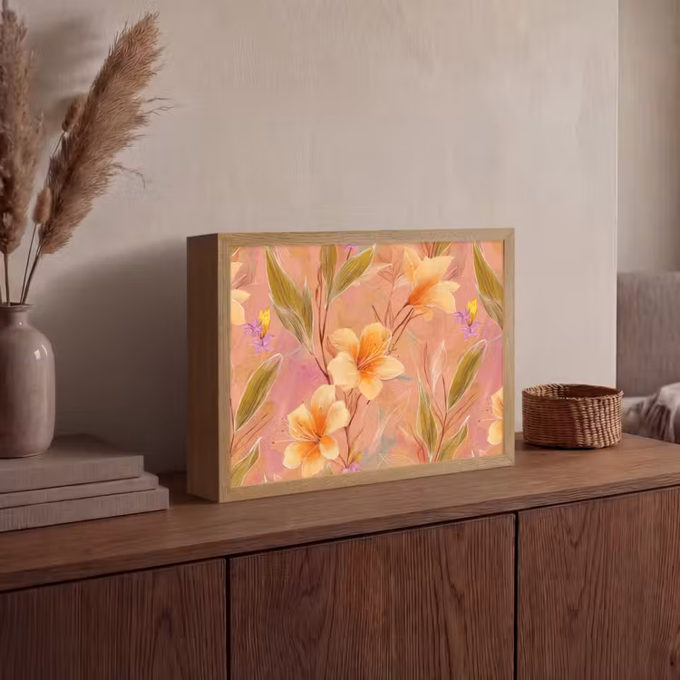 Lightbox - Wandlamp - Botanisch - Bloemen - Kleurrijk — 4
