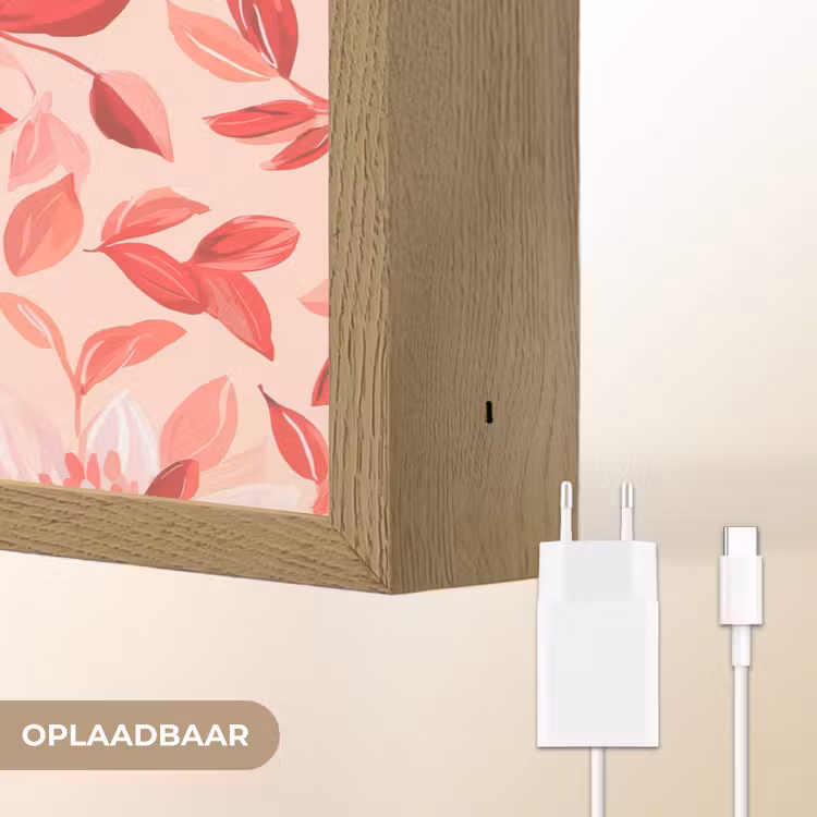 Lightbox - Wandlamp - Botanisch - Bloemen - Rood — 7