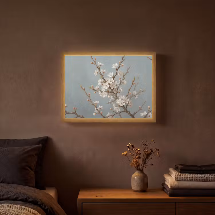 Lightbox - Wandlamp - Botanisch - Stilleven - Blauw — 3